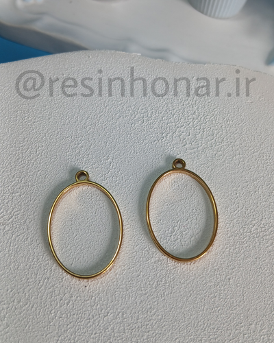 فریم حرارتی بیضی ۲.۵ سانت (طلایی استیل) 🏅